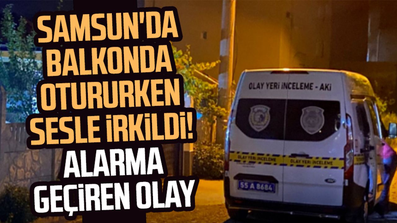 Samsun Da Balkonda Otururken Sesle Irkildi Alarma Ge Iren Olay