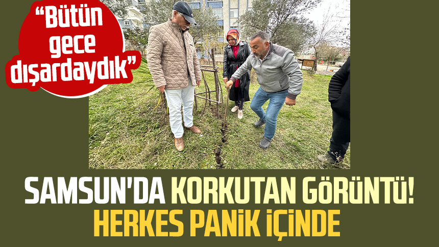 Samsun Atakum da korkutan görüntü Herkes panik içinde Samsun Haber