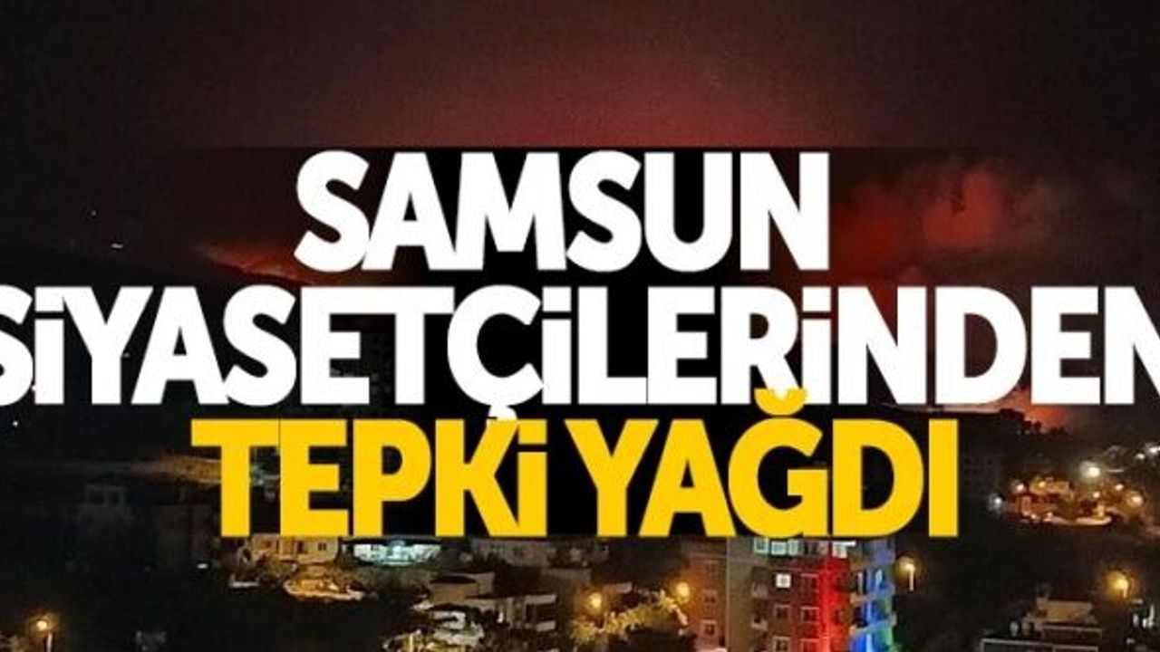 Samsun siyasetçilerinden orman yangınlarına tepki yağdı