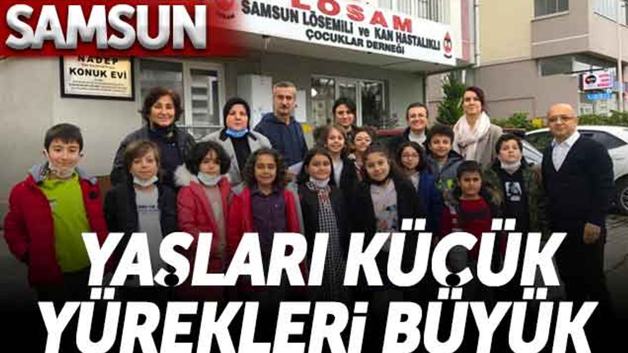 Samsun'da Yaşları Küçük Yürekleri Büyük Öğrenciler