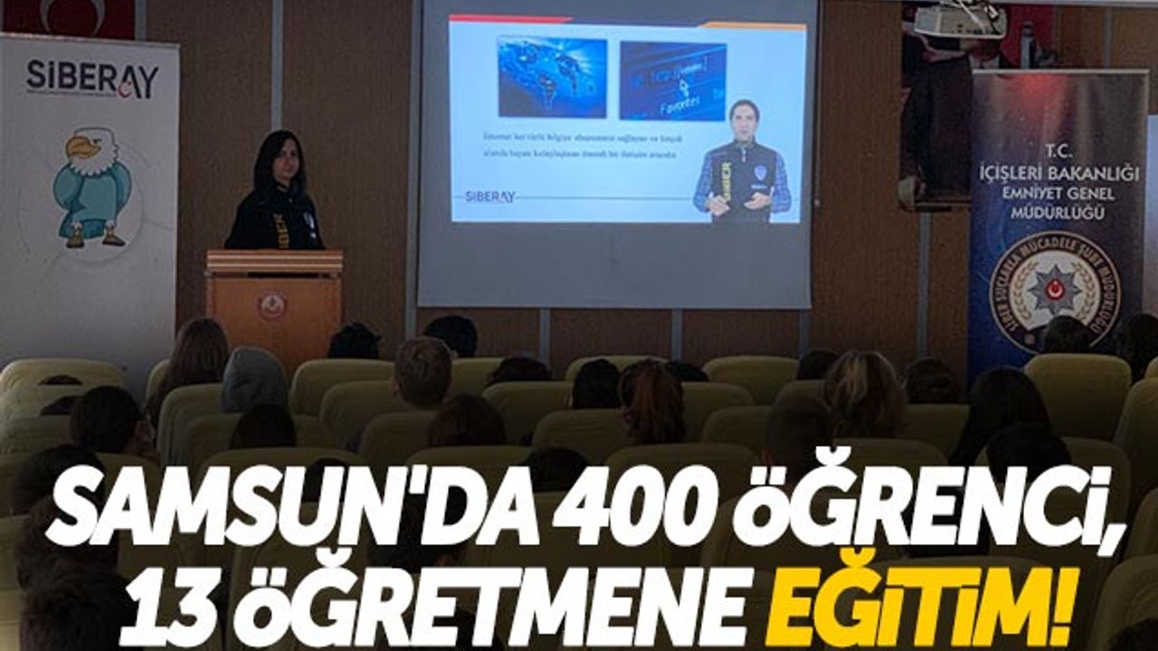 Samsun'da 400 Öğrenci, 13 Öğretmene Eğitim!