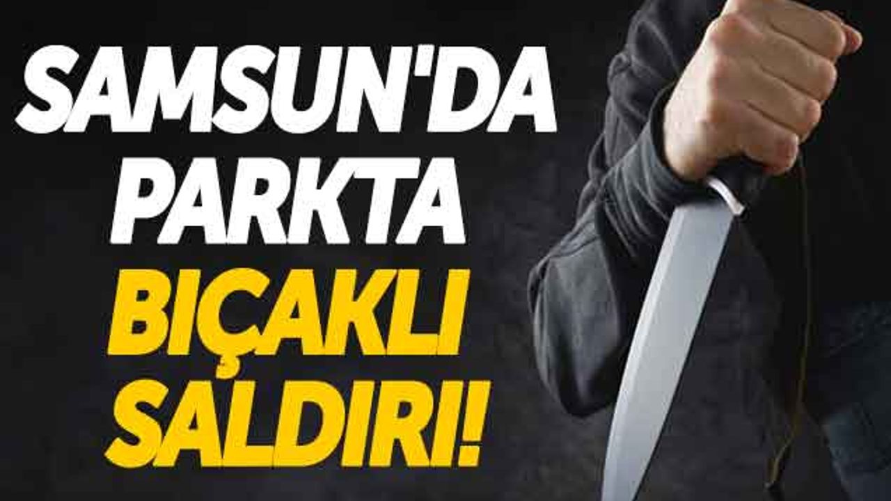 Samsun'da Parkta Bıçaklı Saldırı!