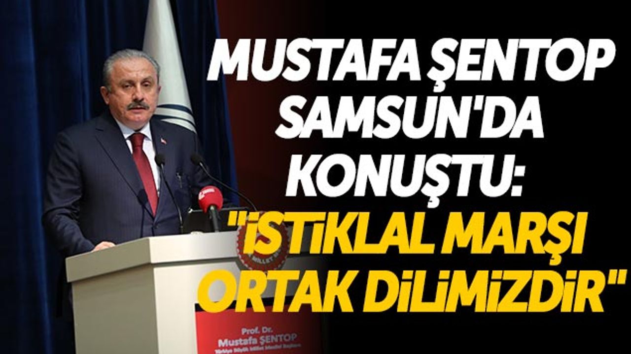 Mustafa Şentop Samsun'da Konuştu: 'İstiklal Marşı Ortak Dilimizdir'