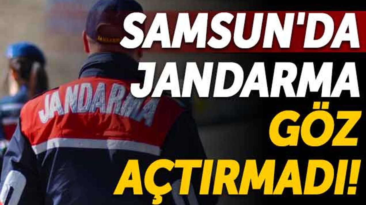 Samsun'da Jandarma Göz Açtırmadı!