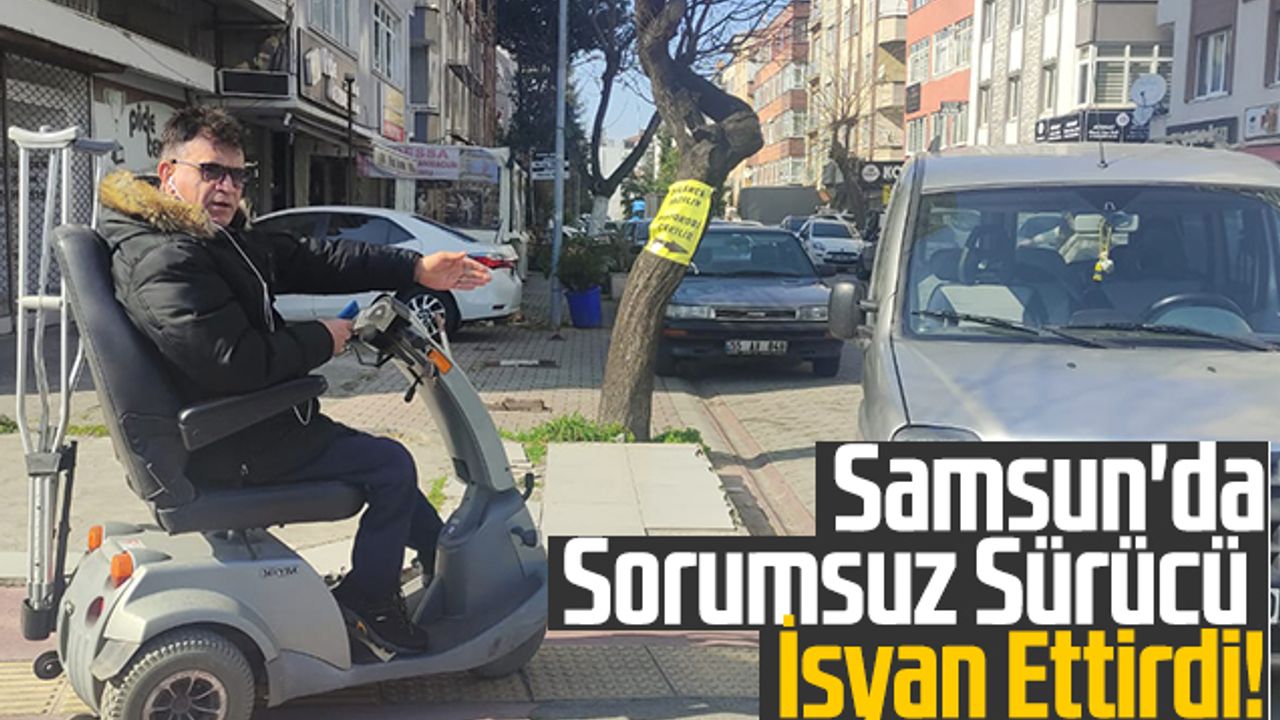 Samsun'da Sorumsuz Sürücü İsyan Ettirdi!