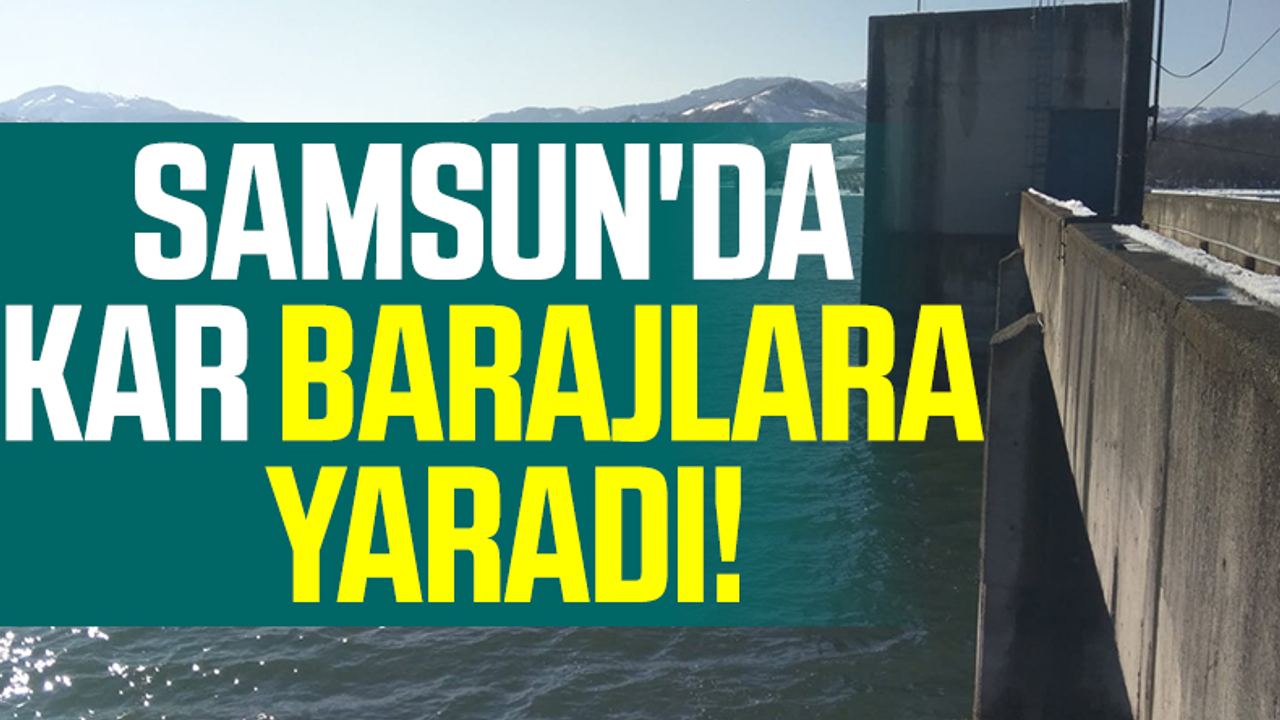 Samsun'da Kar Barajlara Yaradı!