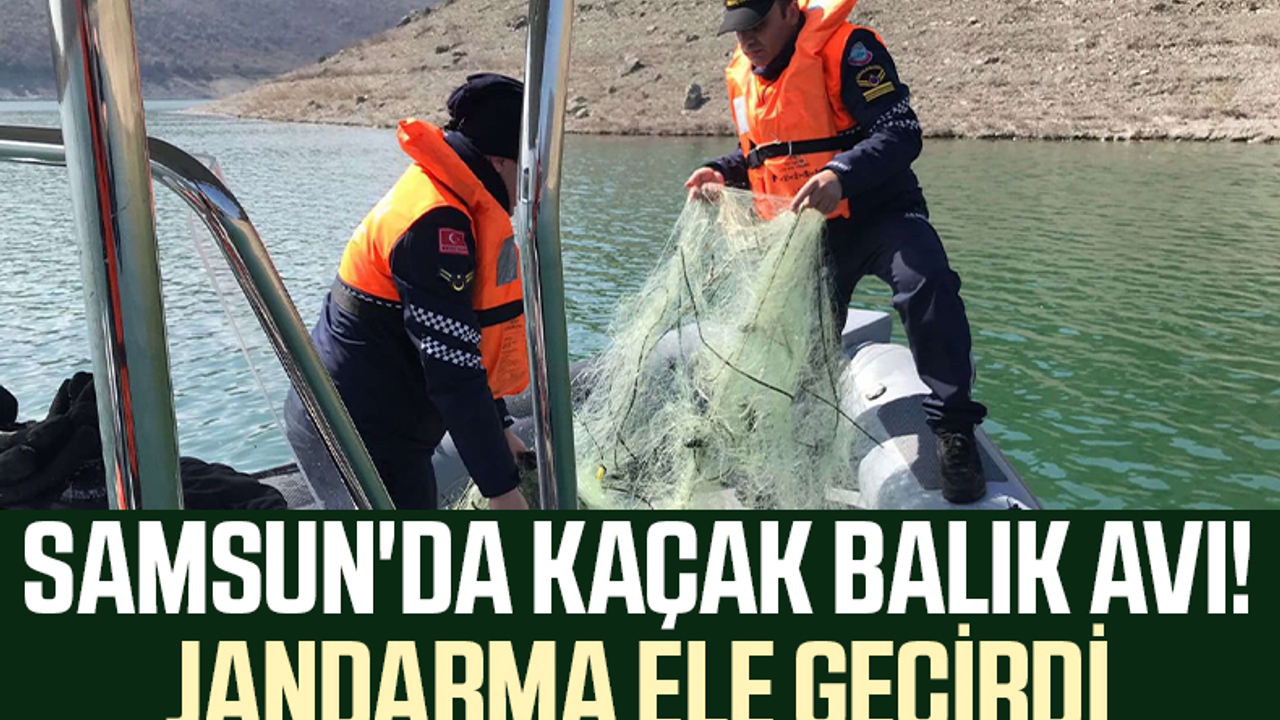 Samsun'da Kaçak Balık Avı! Jandarma Ele Geçirdi