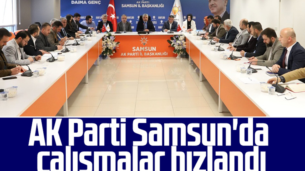 AK Parti Samsun'da Çalışmalar Hızlandı