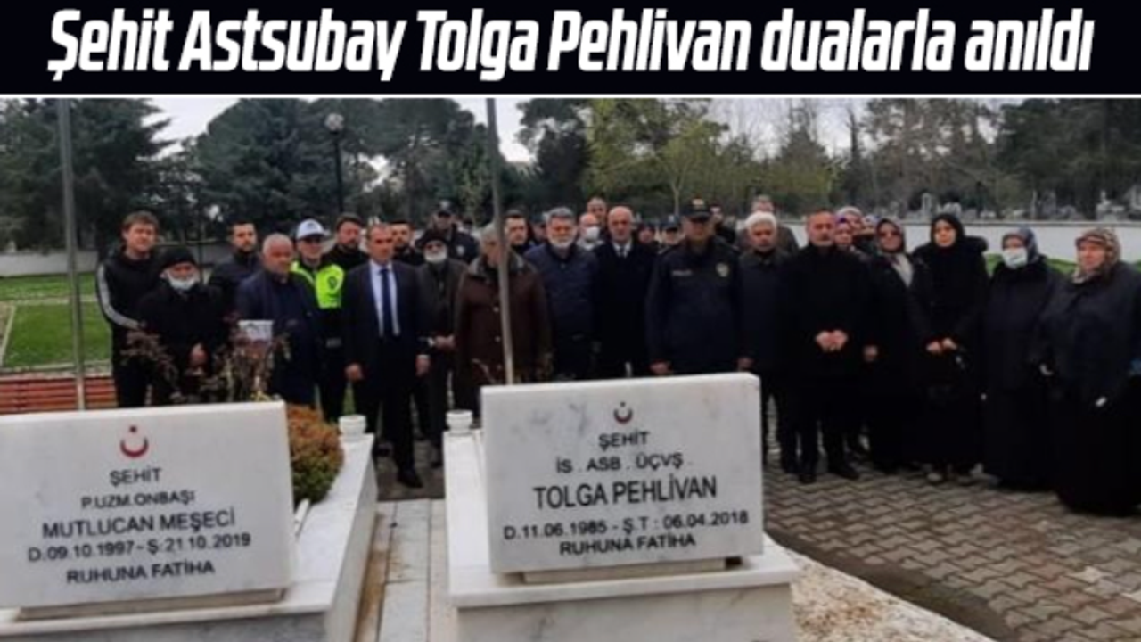 Bafra ilçesinde Şehit Astsubay Tolga Pehlivan mezarı başında anıldı