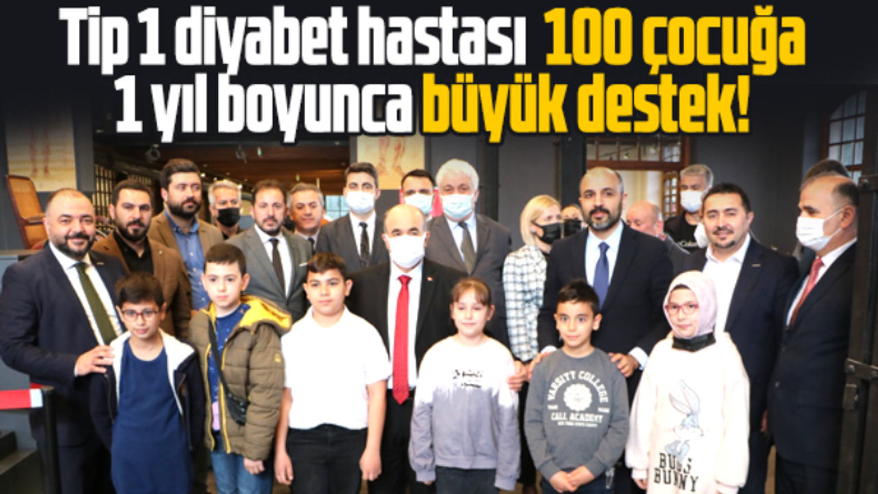 Samsun'da Tip 1 diyabet hastası 100 çocuğa büyük destek!
