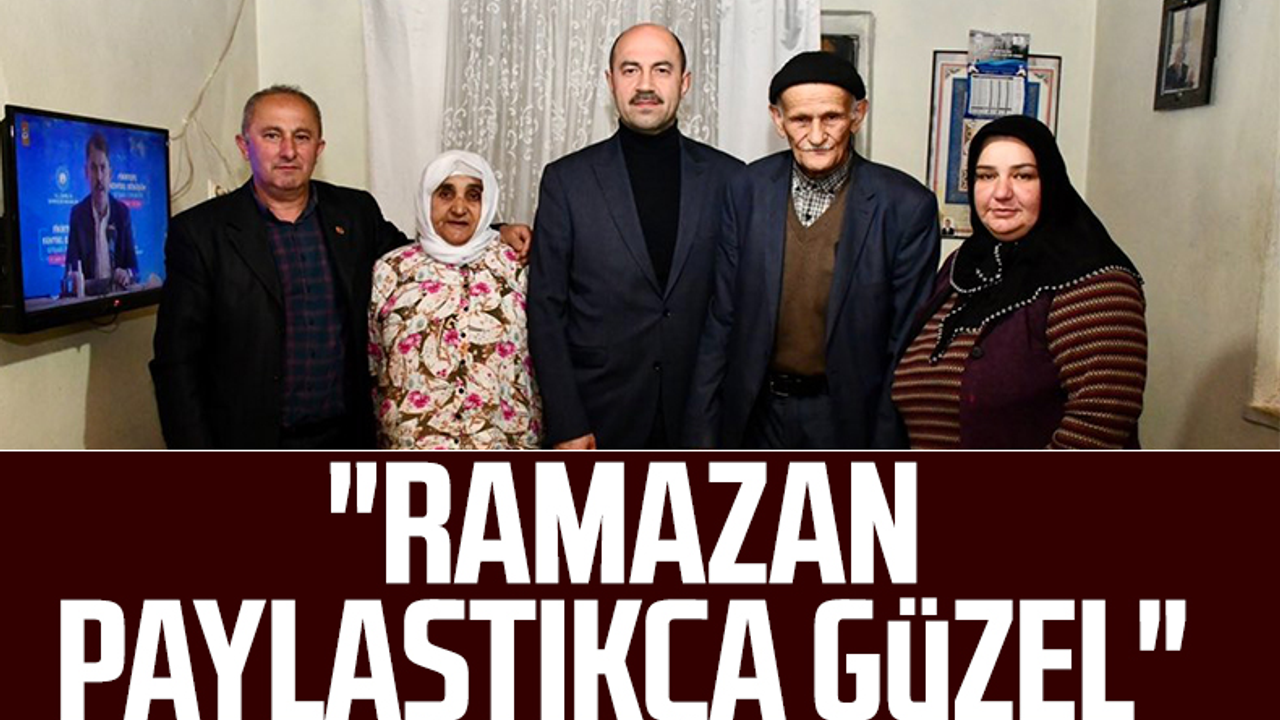 Terme Belediye Başkanı Ali Kılıç: 'Ramazan Paylaştıkça Güzel'