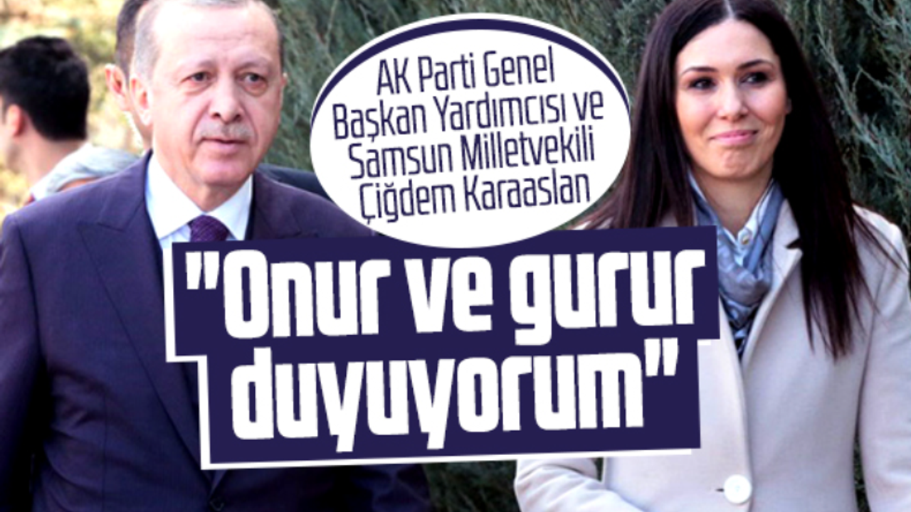 Karaaslan'dan Erdoğan paylaşımı! Onur ve gurur duyuyorum