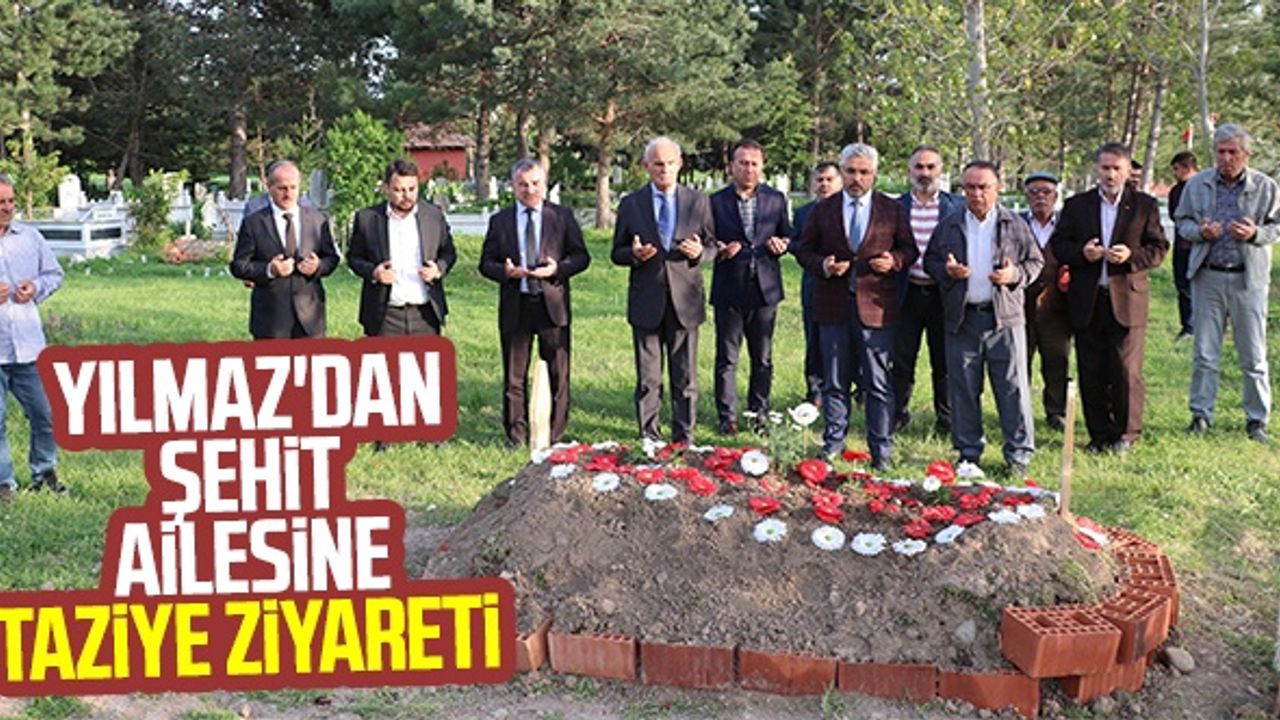 AK Parti Samsun Milletvekili Yılmaz'dan Şehit Ailesine Taziye Ziyareti