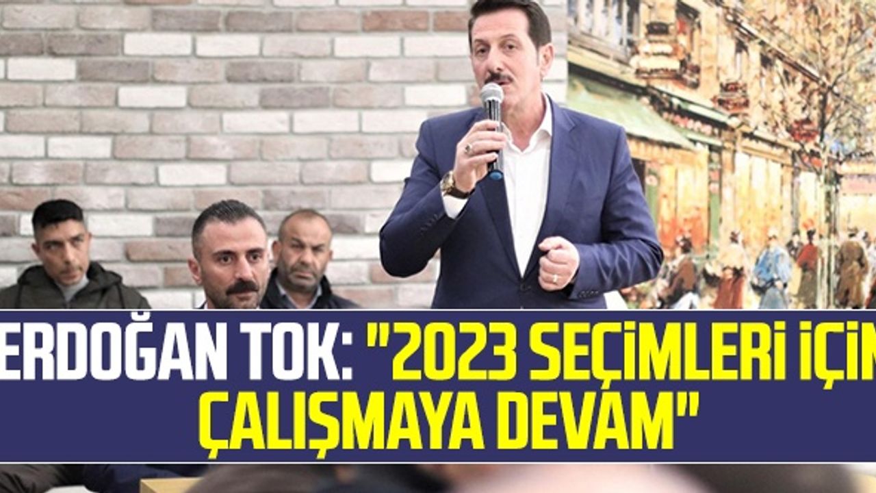 Erdoğan Tok: "2023 Seçimleri İçin Durmadan, Yorulmadan Çalışmaya Devam"