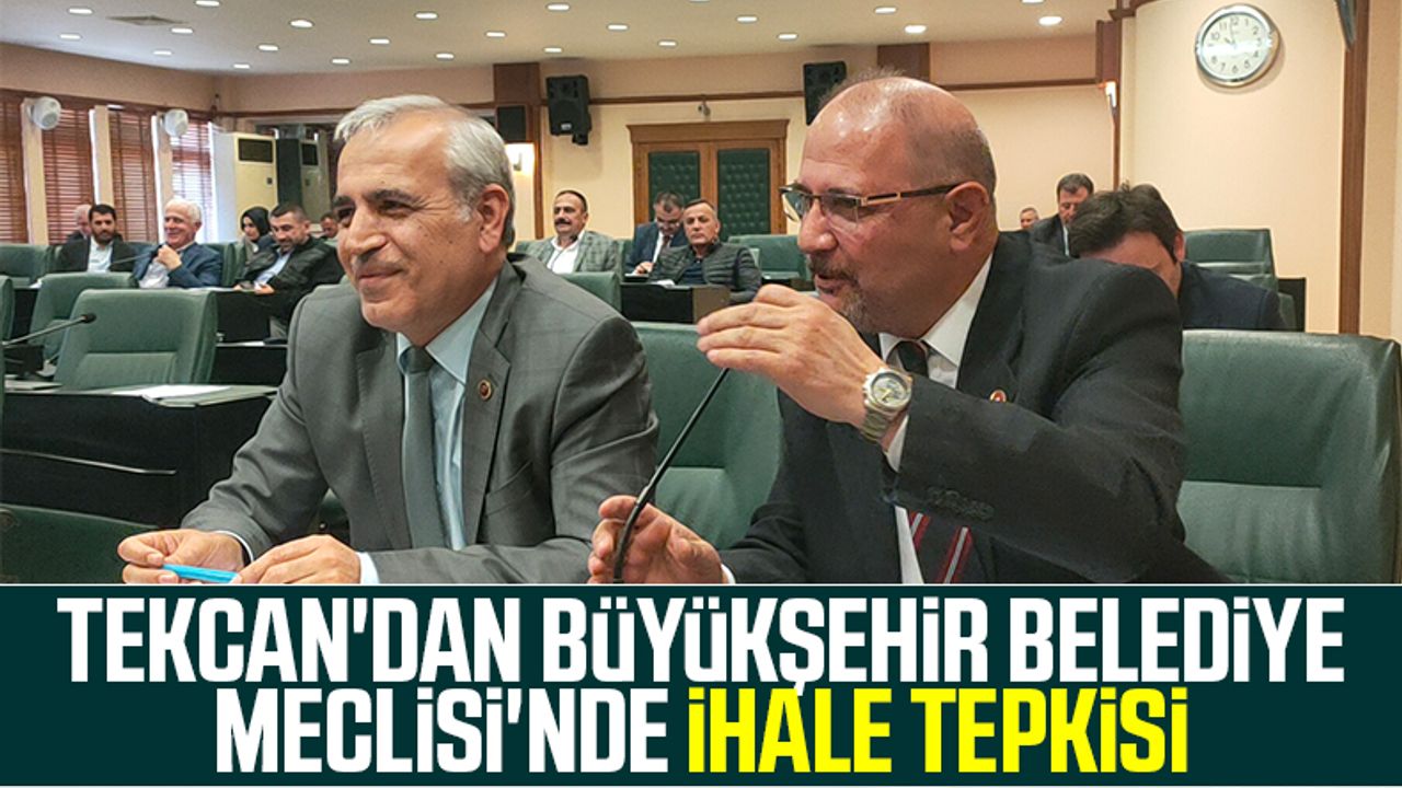 Atilla Tekcan'dan Samsun Büyükşehir Belediyesi Meclisi'nde İhale Tepkisi
