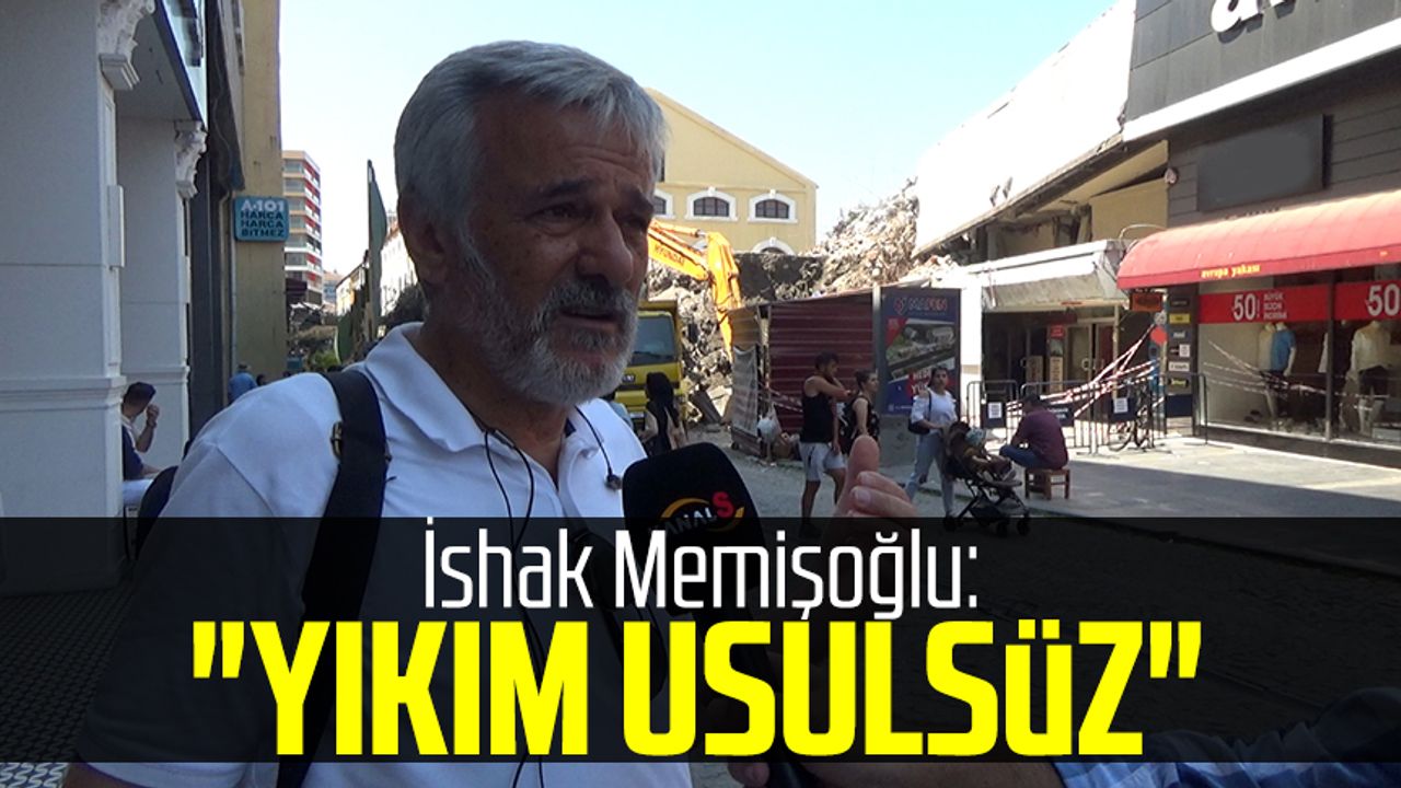 İshak Memişoğlu'ndan Samsun'daki eski maliye binası yıkımına yorum: "Yıkım usulsüz"