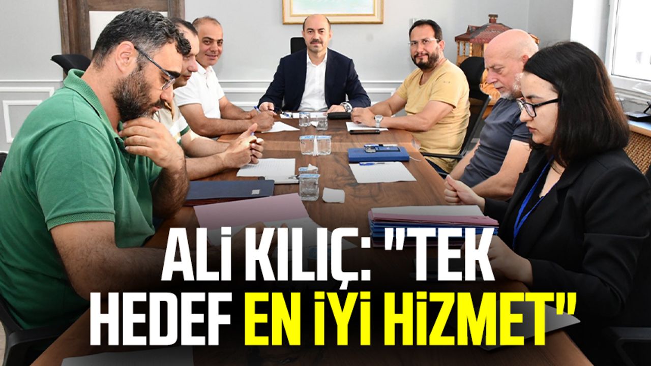 Terme Belediye Başkanı Av. Ali Kılıç: "Tek hedef en iyi hizmet"