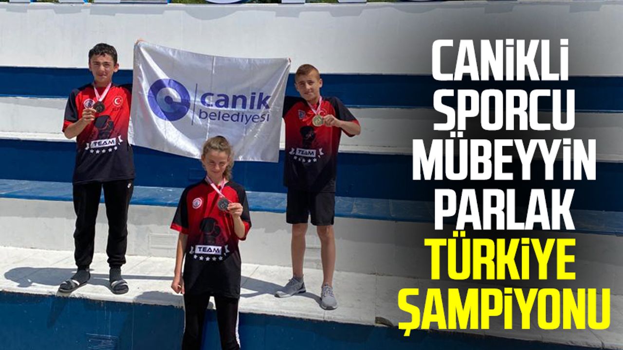Canikli Sporcu Mübeyyin Parlak Türkiye Şampiyonu oldu