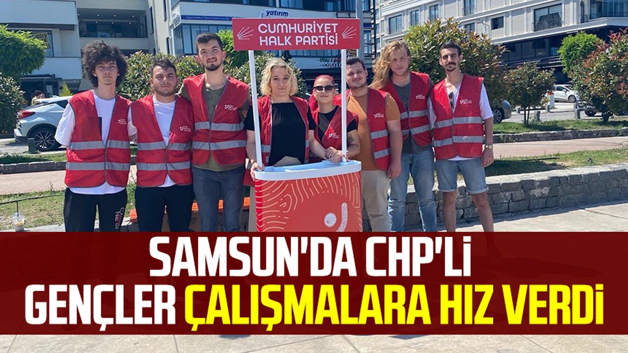 Samsun'da CHP'li gençler çalışmalara hız verdi