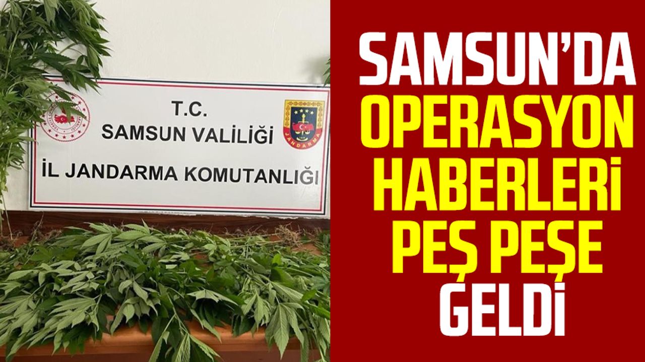 Samsun'da operasyon haberleri peş peşe geldi! Tutuklandılar