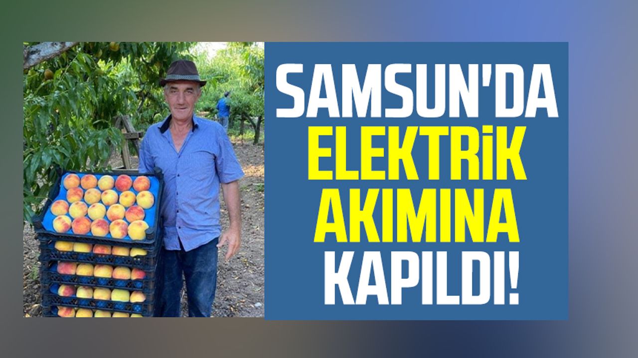 Samsun haber | Samsun'da elektrik akımına kapıldı!