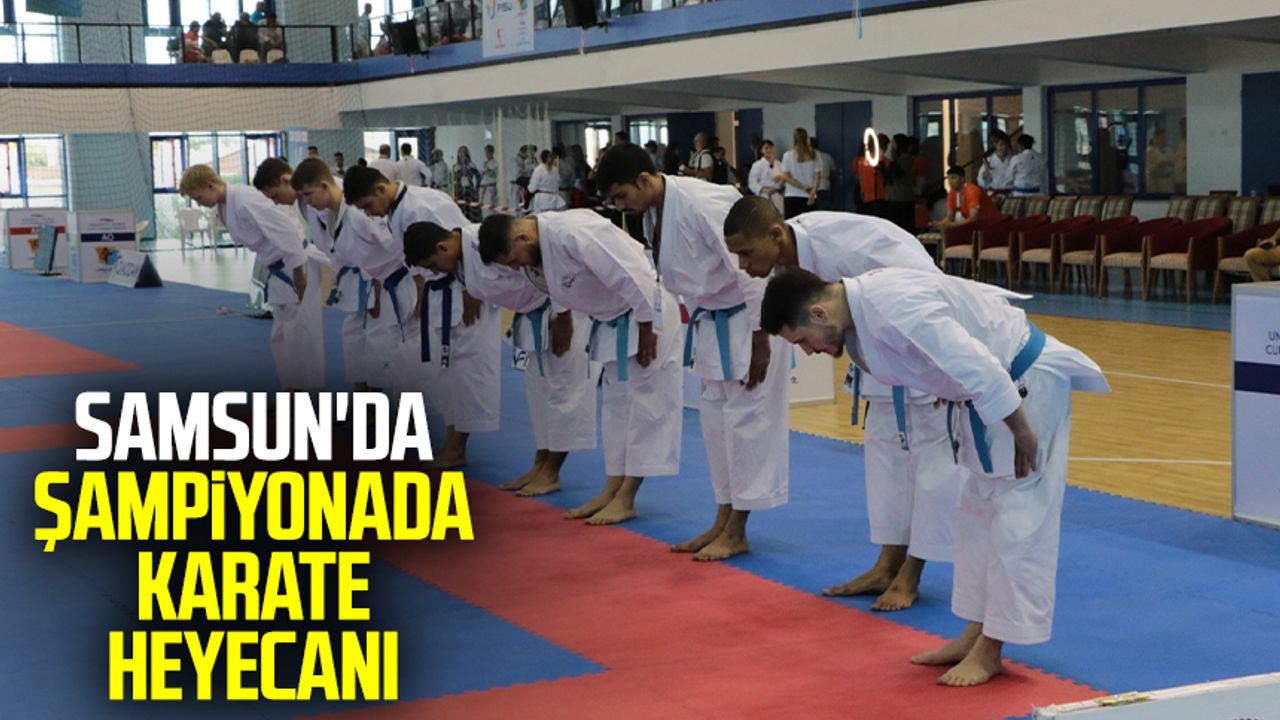 Samsun'da şampiyonada karate heyecanı