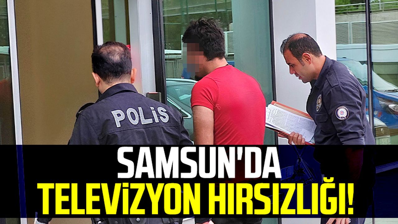 Samsun'da televizyon hırsızlığı!