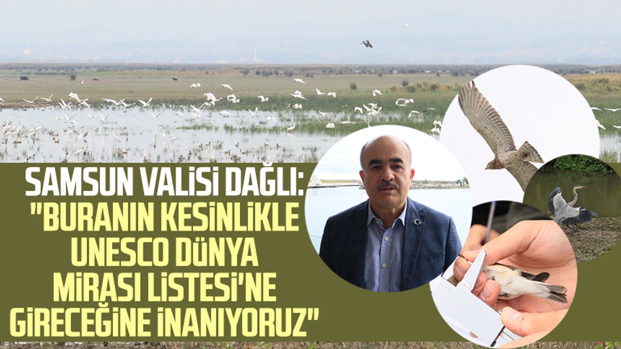 Samsun Valisi Zülkif Dağlı Kuş Cenneti'nde: "Buranın kesinlikle UNESCO Dünya Mirası Listesi'ne gireceğine inanıyoruz"