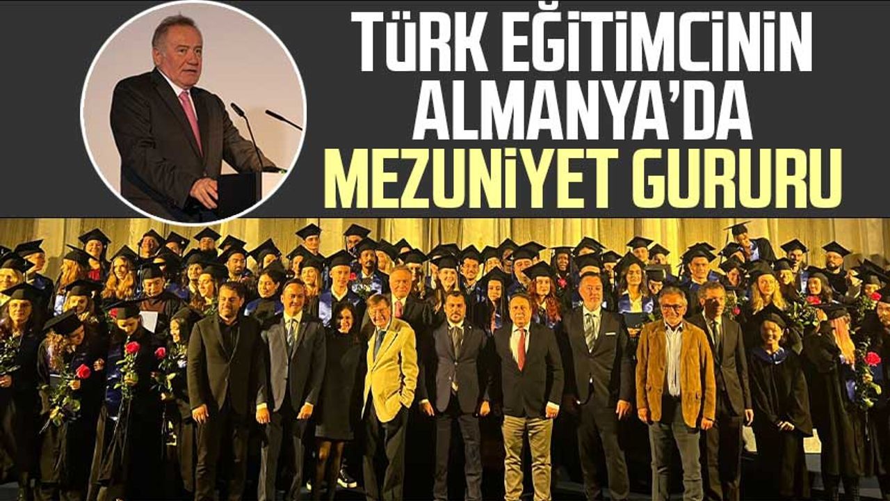 Türk eğitimcinin Almanya’da mezuniyet gururu
