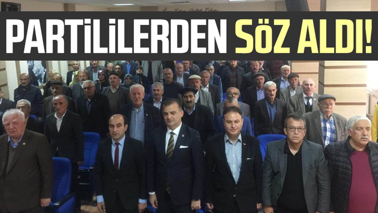 CHP Samsun İl Başkanı Fatih Türkel, partililerden söz aldı!
