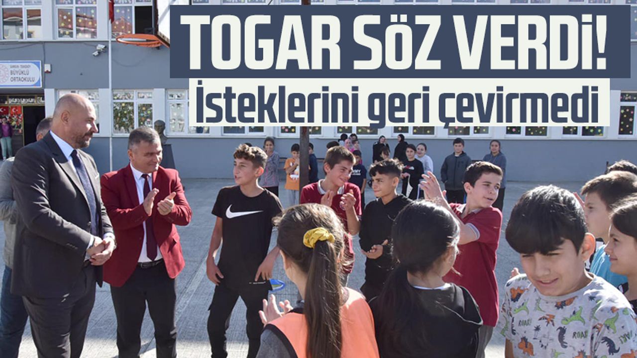 Tekkeköy Belediye Başkanı Hasan Togar öğrencilere söz verdi!