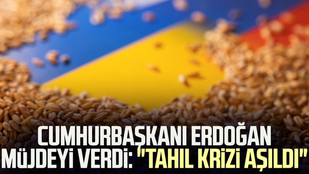 Cumhurbaşkanı Erdoğan müjdeyi verdi: "Tahıl krizi aşıldı"