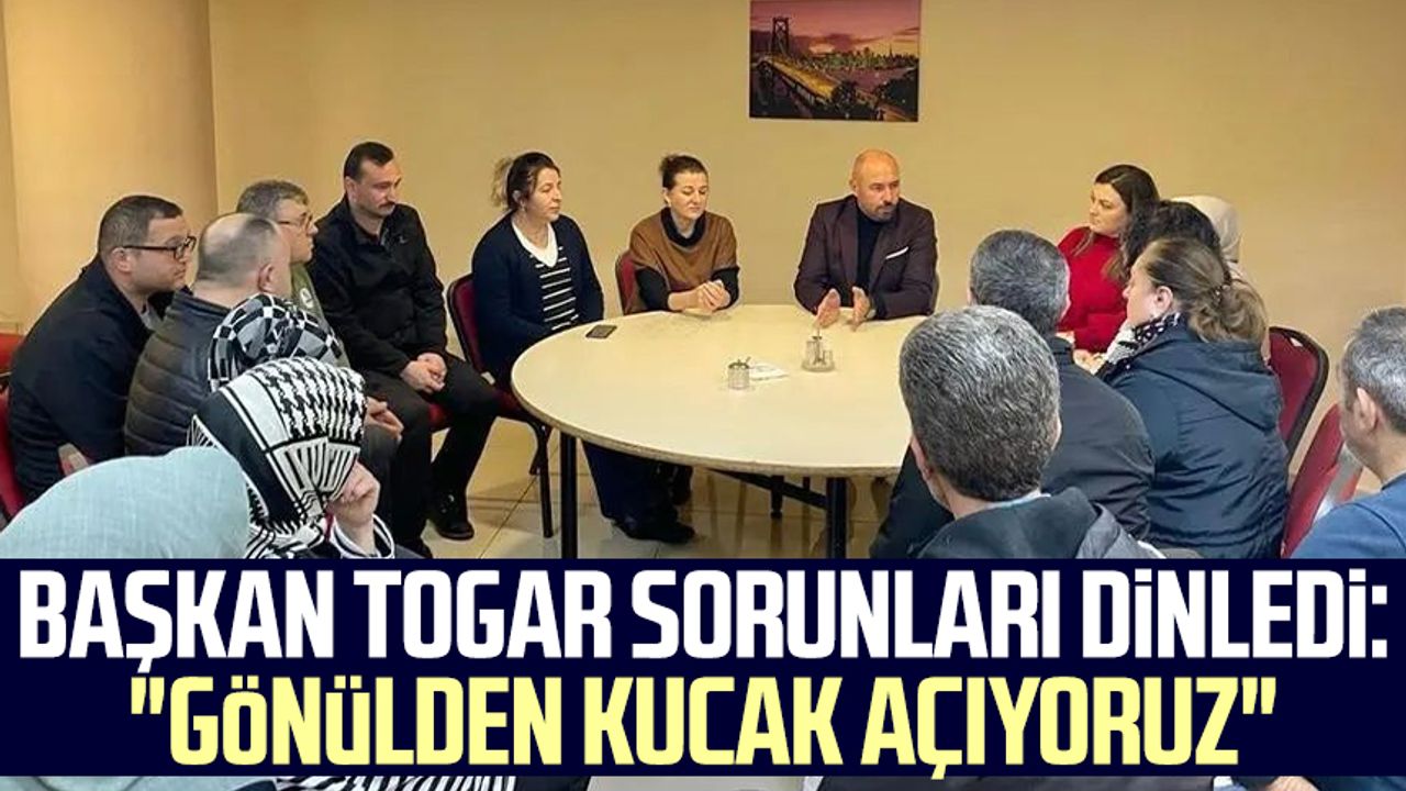Tekkeköy Belediye Başkanı Hasan Togar, sorunları dinledi: "Gönülden kucak açıyoruz"
