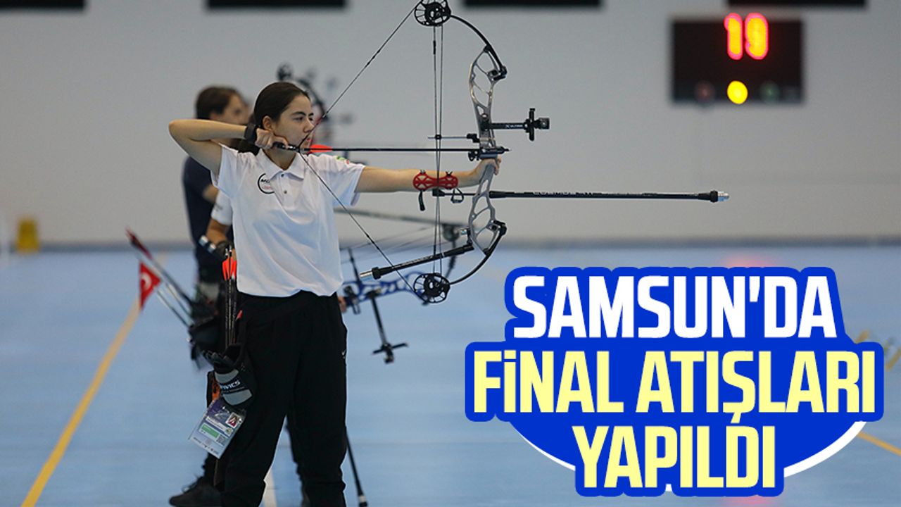 Samsun'da Türkiye Okçuluk Şampiyonası'nda final atışları yapıldı