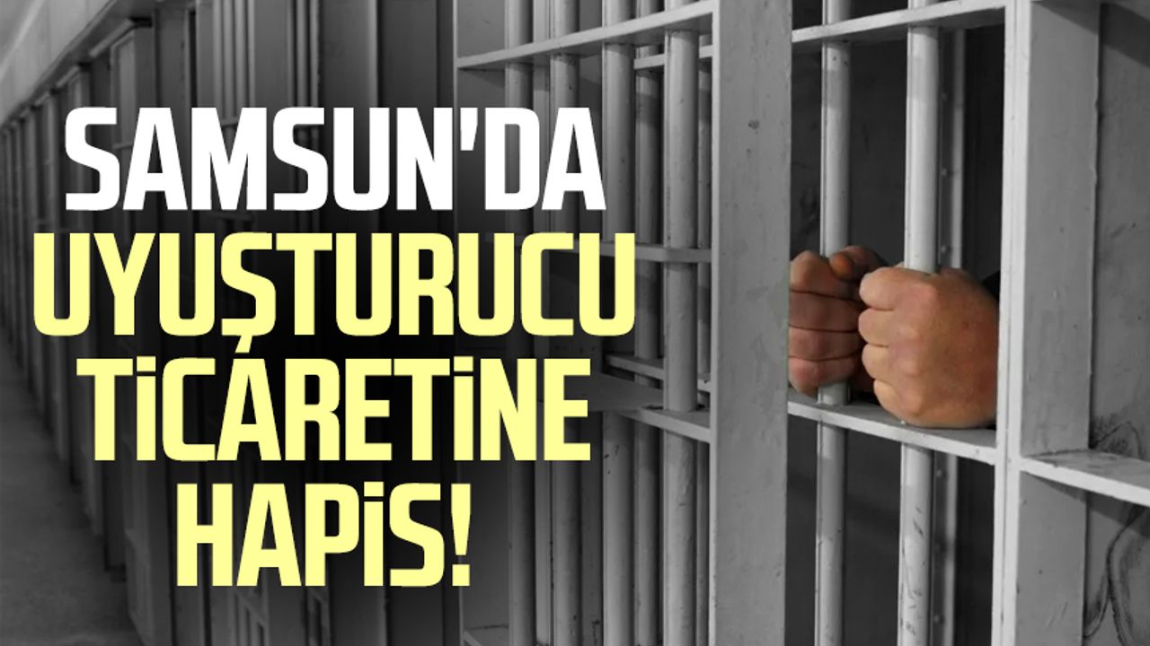 Samsun'da uyuşturucu ticaretine hapis!