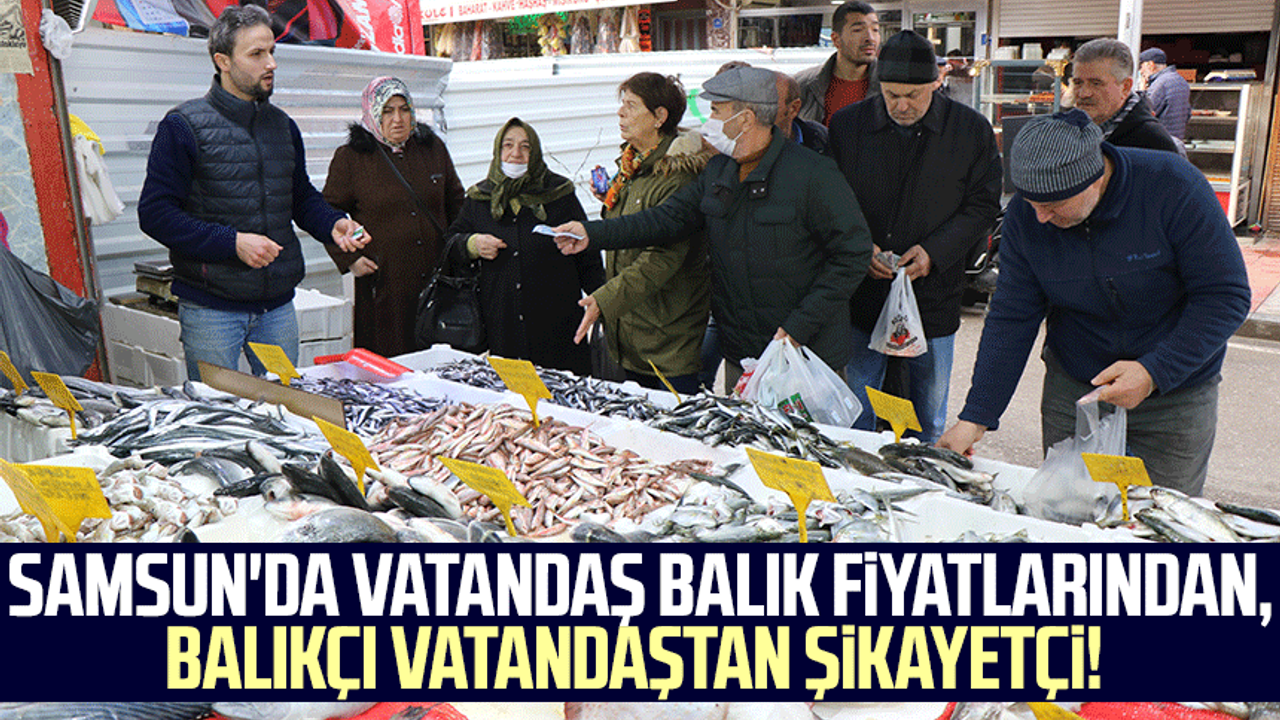 Samsun'da vatandaş balık fiyatlarından, balıkçı vatandaştan şikayetçi!