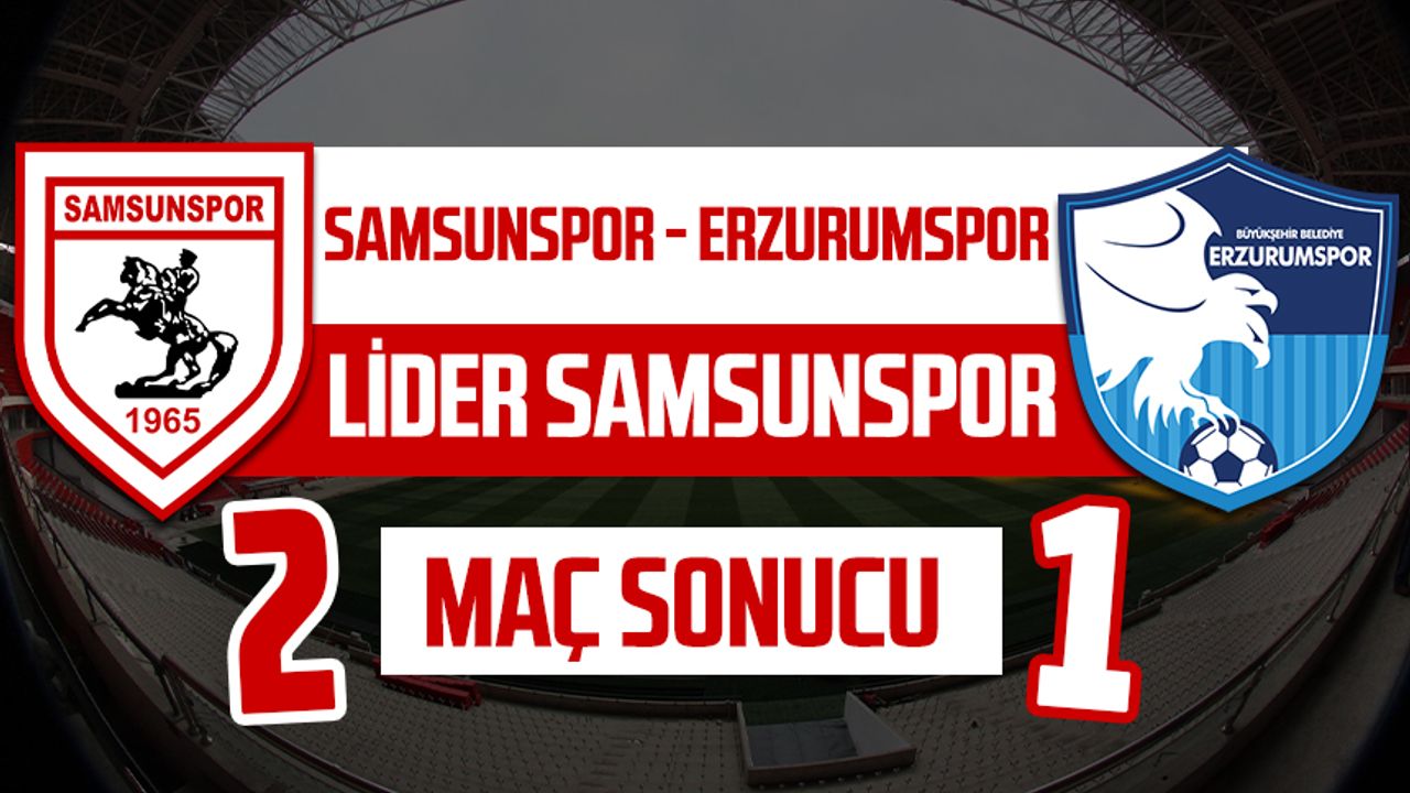 Yılport Samsunspor – Erzumspor maçı canlı anlatım