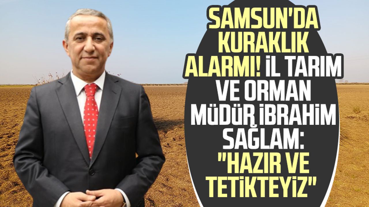 Samsun'da kuraklık alarmı! İl Tarım ve Orman Müdür İbrahim Sağlam: "Hazır ve tetikteyiz"