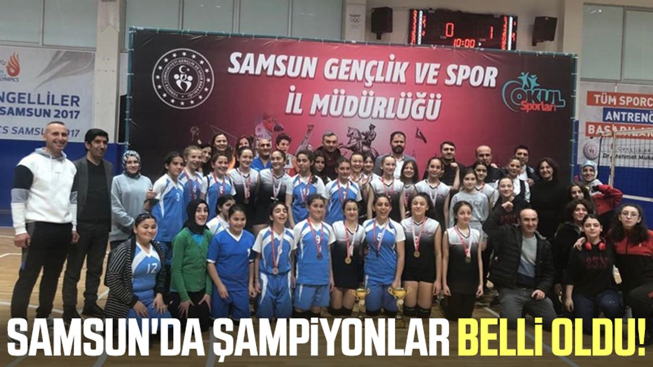 Samsun'da şampiyonlar belli oldu!