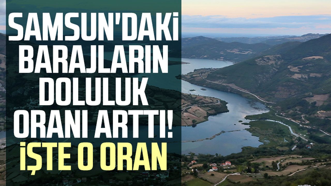 Samsun'daki barajların doluluk oranı arttı! İşte o oran
