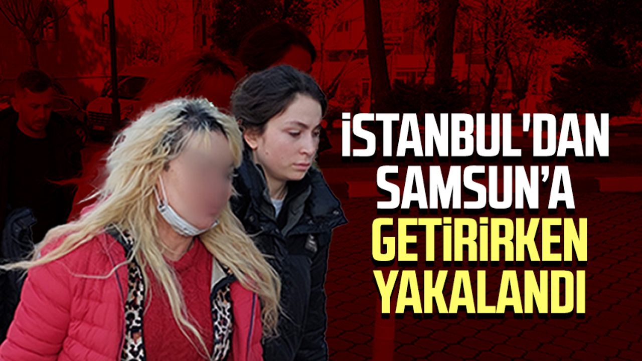 İstanbul'dan Samsun’a getirirken yakalandı