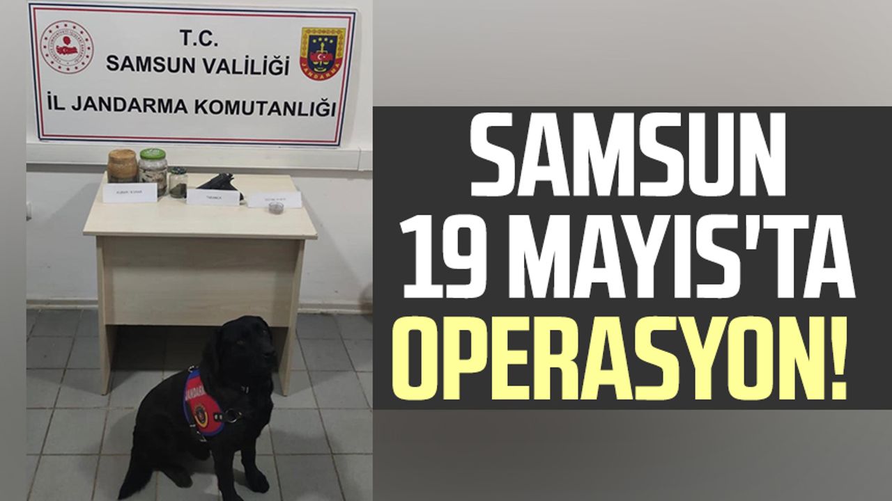 Samsun 19 Mayıs'ta operasyon! Uyuşturucu ve tabanca ele geçirildi