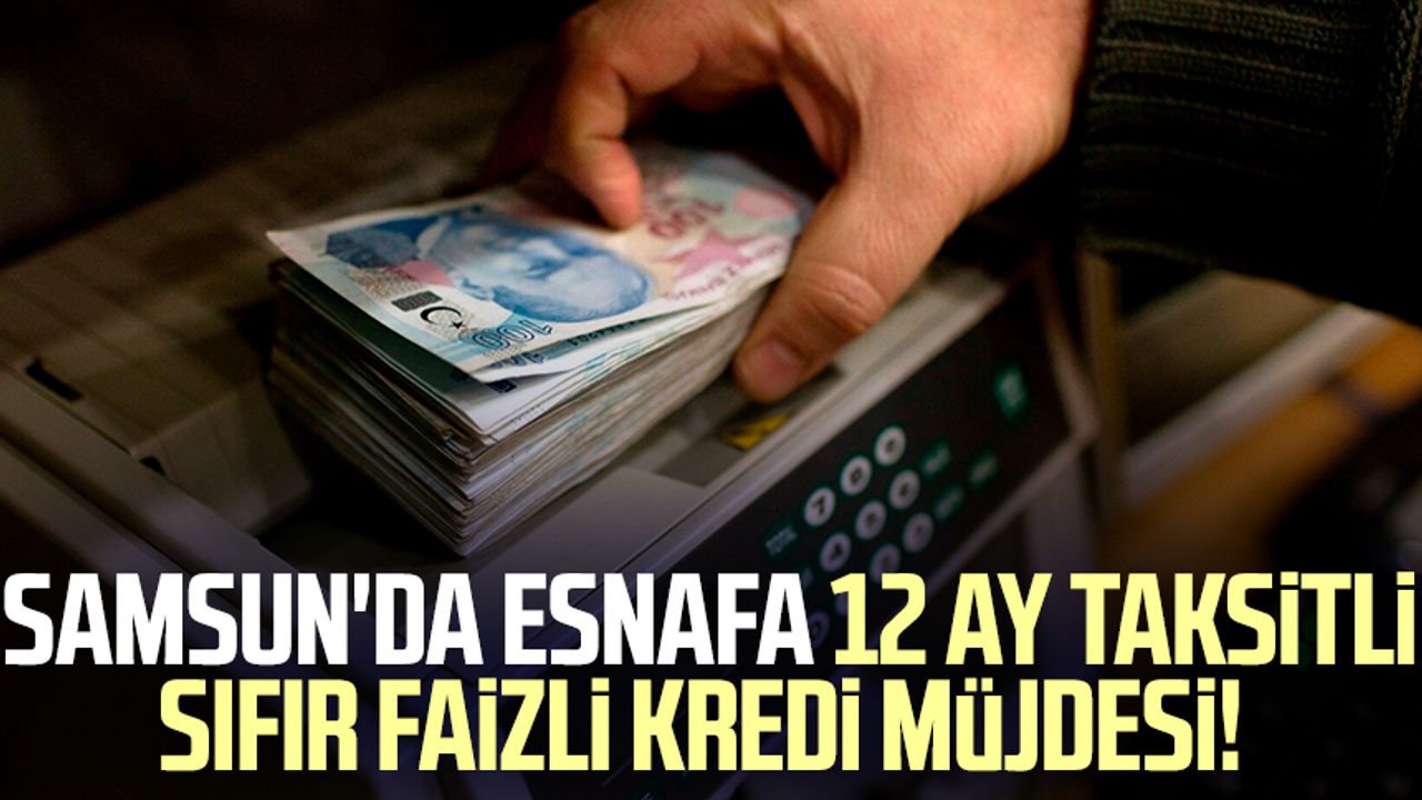 Samsun'da esnafa 12 ay taksitli sıfır faizli kredi müjdesi!