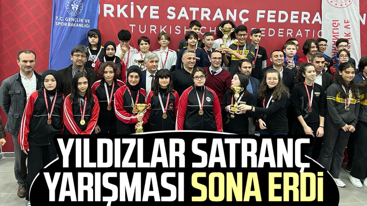 Samsun'da Yıldızlar Satranç Yarışması sona erdi