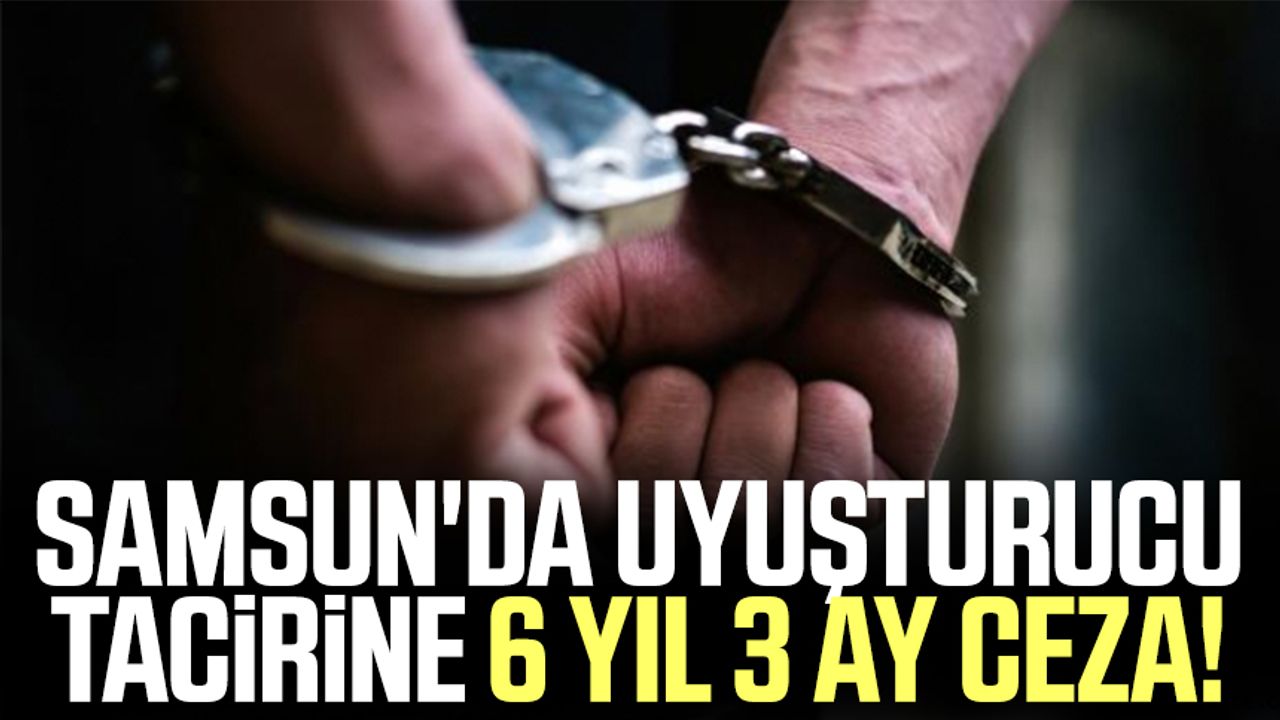 Samsun'da uyuşturucu tacirine 6 yıl 3 ay ceza!