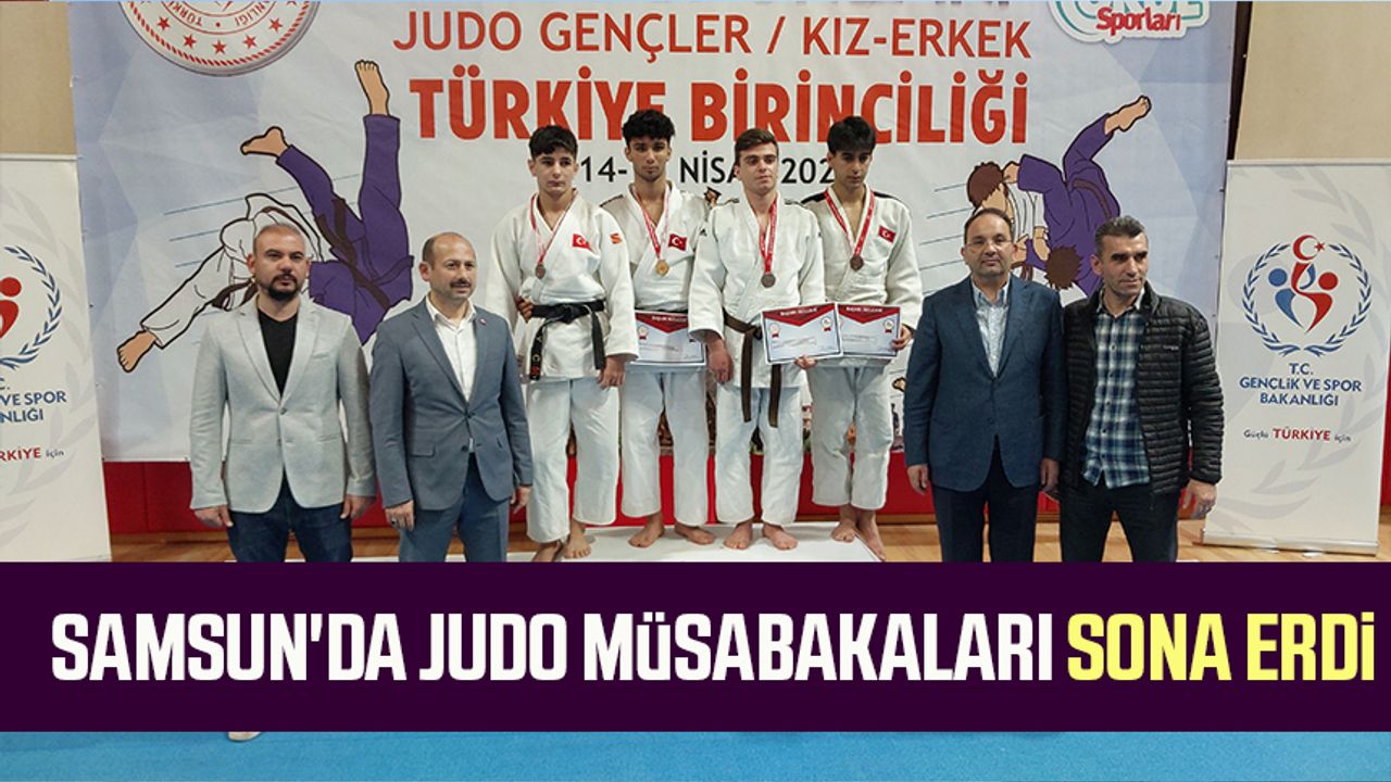 Samsun'da Judo müsabakaları sona erdi
