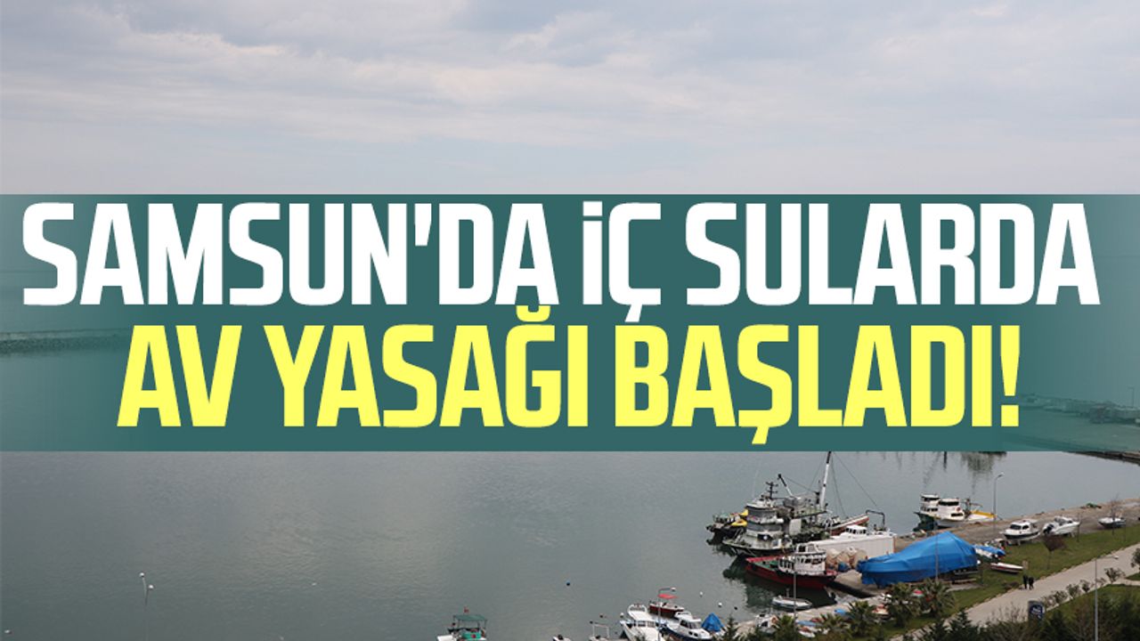 Samsun'da iç sularda av yasağı başladı!
