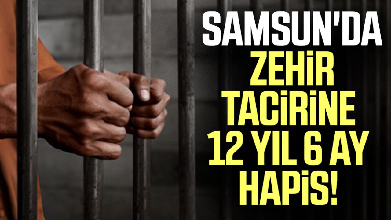 Samsun'da zehir tacirine 12 yıl 6 ay hapis!