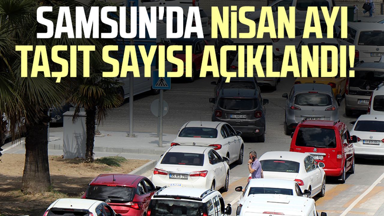 Samsun'da nisan ayı taşıt sayısı açıklandı!