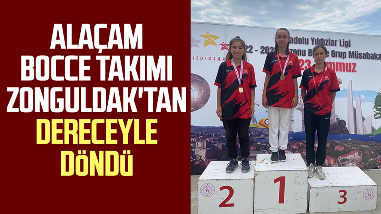 Alaçam Bocce Takımı Zonguldak'tan dereceyle döndü